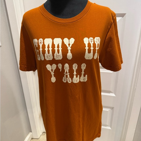 Junk Gypsy Tops - Burnt Orange Junk Gypsy graphic Tee